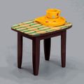 Megahouse Miniatures : Retro Style Design Kitchen (2004) #5 - Miniature Retro Table & Dish Set