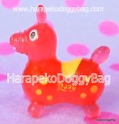 Miniature Rody Horse (S) : Clear Red / Yellow Spots  
