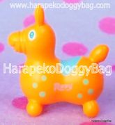 Miniature Rody Horse (S) : Bright Orange / Light Green Spots 