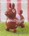 Miniature Rody Horse (S) : Chocolate Brown / Pink Spots