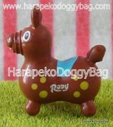 Miniature Rody Horse (S) : Chocolate Brown / Yellow Spots  