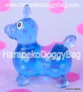 Miniature Rody Horse (S) : Clear Blue / Blue Spots  
