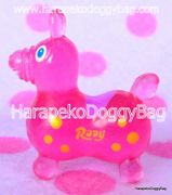 Miniature Rody Horse (S) : Clear Pink / Yellow Spots 