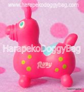 Miniature Rody Horse (S) : Hot Pink / Green Spots 