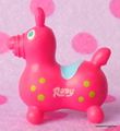 Miniature Rody Horse (S) : Hot Pink / Green Spots 