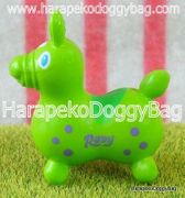 Miniature Rody Horse (S) : Lime Green / Lilac Spots  