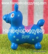 Miniature Rody Horse (S) : Marine Blue / Blue Spots  