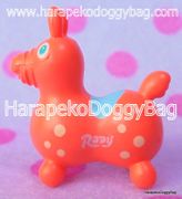 Miniature Rody Horse (S) : Neon Red-Orange / Yellow Spots 