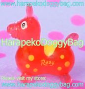 Miniature Rody Horse (SMALL) : Clear Red / Yellow Spots  (2004)