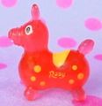 Miniature Rody Horse (SMALL) : Clear Red / Yellow Spots  (2004)