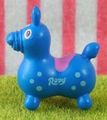 Miniature Rody Horse (SMALL) : Sea Blue / Blue Spots (2004)