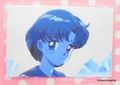 Movic Laminated Card : Sailor Moon R : Ami Mizuno / Profile (MEDIUM GOOD CONDITION)