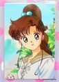 Movic Laminated Card : Sailor Moon R : Makoto Kino / Onigiri (GOOD CONDITION)