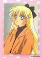 Movic Laminated Card : Sailor Moon R : Minako Aino / Brown (GOOD CONDITION)