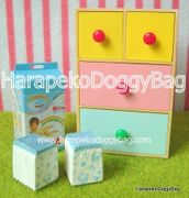 Re-ment Baby Play Time #8 - Miniature Baby Nappies & Drawer 