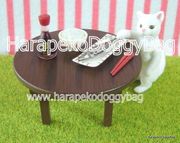 Re-ment Cat Diary #2 - Miniature White Cat & Dinner Table Set 