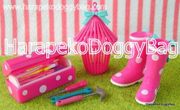 Re-ment Flirty Pink #8 - Miniature Pink Boots & Tool Box  