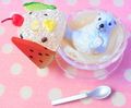 Re-ment Miniatures : 3 o'clock Snacks / Tea Time (2004) #6 - Miniature Kakigori Ice Shaving Dessert (USED CONDITION)