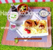 Re-ment Japanese Seasonal Food #9 - Miniature Croquette Teishoku Meal Set 