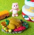 HarapekoDoggyBag / Re-ment Miniatures : American Kitchen (2006) #9 - Miniature Toys & Family Roast Dinner Set  (SOLD OUT)