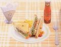 Re-ment Miniatures : Family Restaurant 2 (2003) #3 - Miniature Club Sandwich Set
