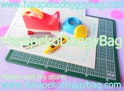 Re-ment Miniatures : Favorite Stationery (2006) #5 - Miniature Cello Tape Dispenser & Glue