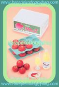 Re-ment Miniatures : Fresh Food From the Farm Delivery Pack (2004) #2 - Miniature  Apples & Apple Juice from Aomori Prefecture  (PARTIAL SET)