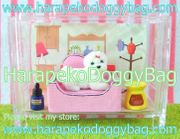 Re-ment Miniatures : Going Out With Dogs Today (2007) #2 - Miniature White Bichon Frise Dog & Aromatherapy Set