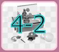 Re-ment Miniatures : Japanese Wa Zakka Goods (2005) #4-2 / Color Variation Set - Miniature Room Vanity & Retro Cosmetics