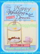 Re-ment Miniatures : Mickey & Minnie Happy Wedding Dream (2015) #7 - Miniature Dessert & Tea Set