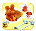 Re-ment Miniatures : Mickey Mouse 50's Cafe (2008) #7 - Miniature Original Pancake Dessert