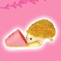 Re-ment Miniatures : Gyu Gyu Pets (2009) #12 - Miniature Hedgehog Pet