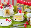 Re-ment Miniatures : Hello Kitty Ouchi Gohan (2009) #1 - Miniature Birthday Cake Party