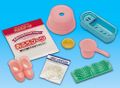 Re-ment Miniatures : The Seikatsu Hyakka / Japanese Daily Living Household Goods (2006) #3 - Miniature Bathroom Goods