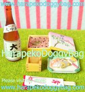 Re-ment Miniatures : Washoku Zanmai Japanese Food (2003) #3 - Miniature Sekihan Rice & Grilled Sea Bream Set