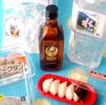 Re-ment Miniatures : Yappari Konbini Convenience Store (2006) #2 - Miniature Japanese Whiskey Drink & Gyoza Dumplings