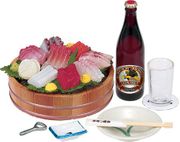 Re-ment Miniatures : Izakaya Pub Meals (2006) #12 - Miniature Japanese Sashimi Food