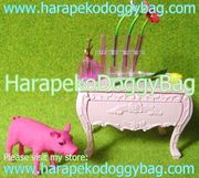 Re-ment Miniatures : Flirty Pink (2008) #3 - Miniature Pink Furniture