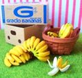 Re-ment Miniatures : Fresh Food From the Farm Delivery Pack (2004) #4 - Miniature Bananas & Banana Box