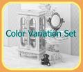 Re-ment Miniatures : Kodawari My Room Style Collection (2005) #1-2 / Color Variation Set - Miniature Princess Room Furniture
