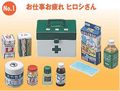 Re-ment Miniatures : Puchi Drugstore (2005) #1 - Miniature First Aid Kit & Medicine