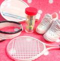 Re-ment Miniatures : Puchi Home Center (2006) #6 - Miniature Japanese DIY Store Tennis Sporting Goods