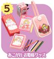HarapekoDoggyBag / Re-ment Miniatures : Retro Tokimeki Treasures (2006) #5 - Miniature Pencil Case & Stationery Set (SOLD OUT)