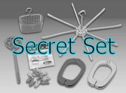 Re-ment Miniatures : The Seikatsu Hyakka / Japanese Daily Living Household Goods (2006) #2-2 / Secret Color Variation Set / SP - Miniature Laundry & Washing Goods