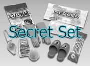 Re-ment Miniatures : The Seikatsu Hyakka / Japanese Daily Living Household Goods (2006) #8-2 / Secret Color Variation Set / SP - Miniature Toilet & Cleaning Goods