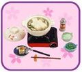 Re-ment Miniatures : Washoku Byori / Good Day for Japanese Food (2004) #7 - Miniature Kyoto Yudofu Tofu Gourmet Dish