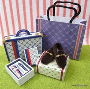 Re-ment Department Shopping #5F-2 / Secret Color Variation Set - Miniature Men's Briefcase & Shoes  