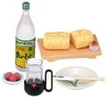 Re-ment Miniatures : Izakaya Pub Meals (2006) #7 - Miniature Egg Tamagoyaki & Umeboshi Food