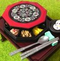 Re-ment Miniatures : Korea Tour (2005) #5 - Miniature Gujeolpan / Platter of Nine Delicacies