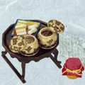 Re-ment Miniatures : Korea Tour (2005) #6 - Miniature Korean Tea / Gyeongdan Dessert